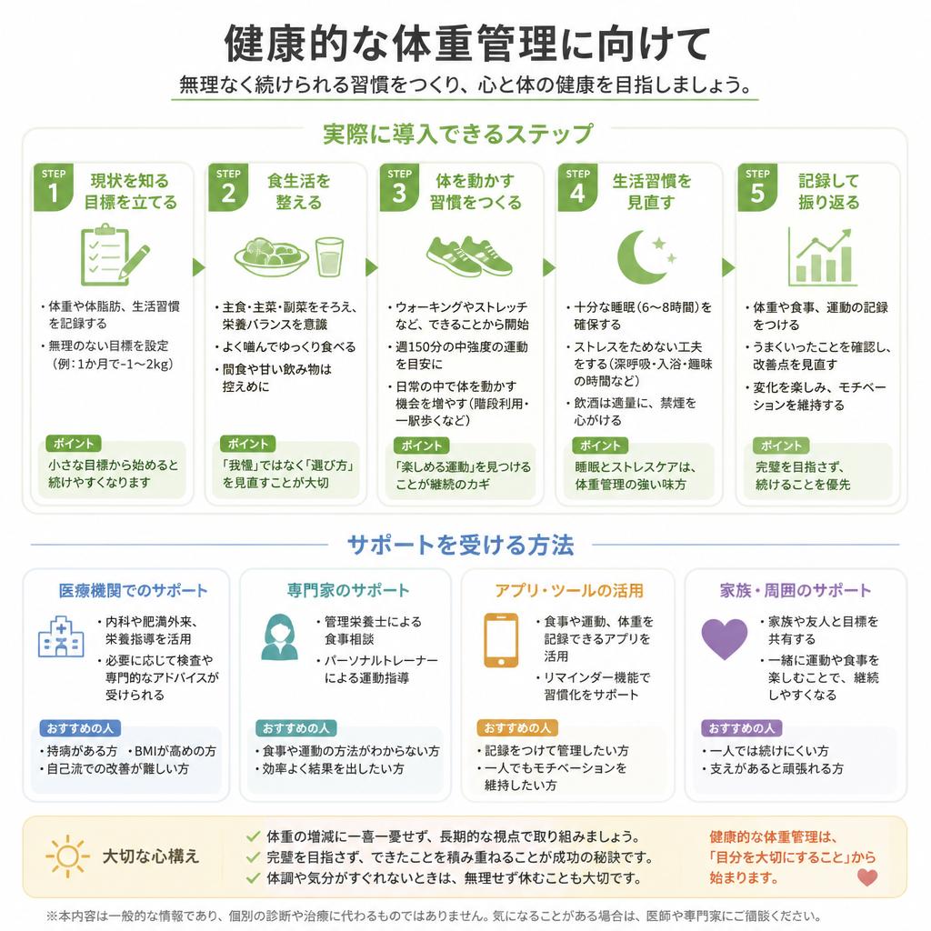 3. 健康的な体重管理のためのステップ