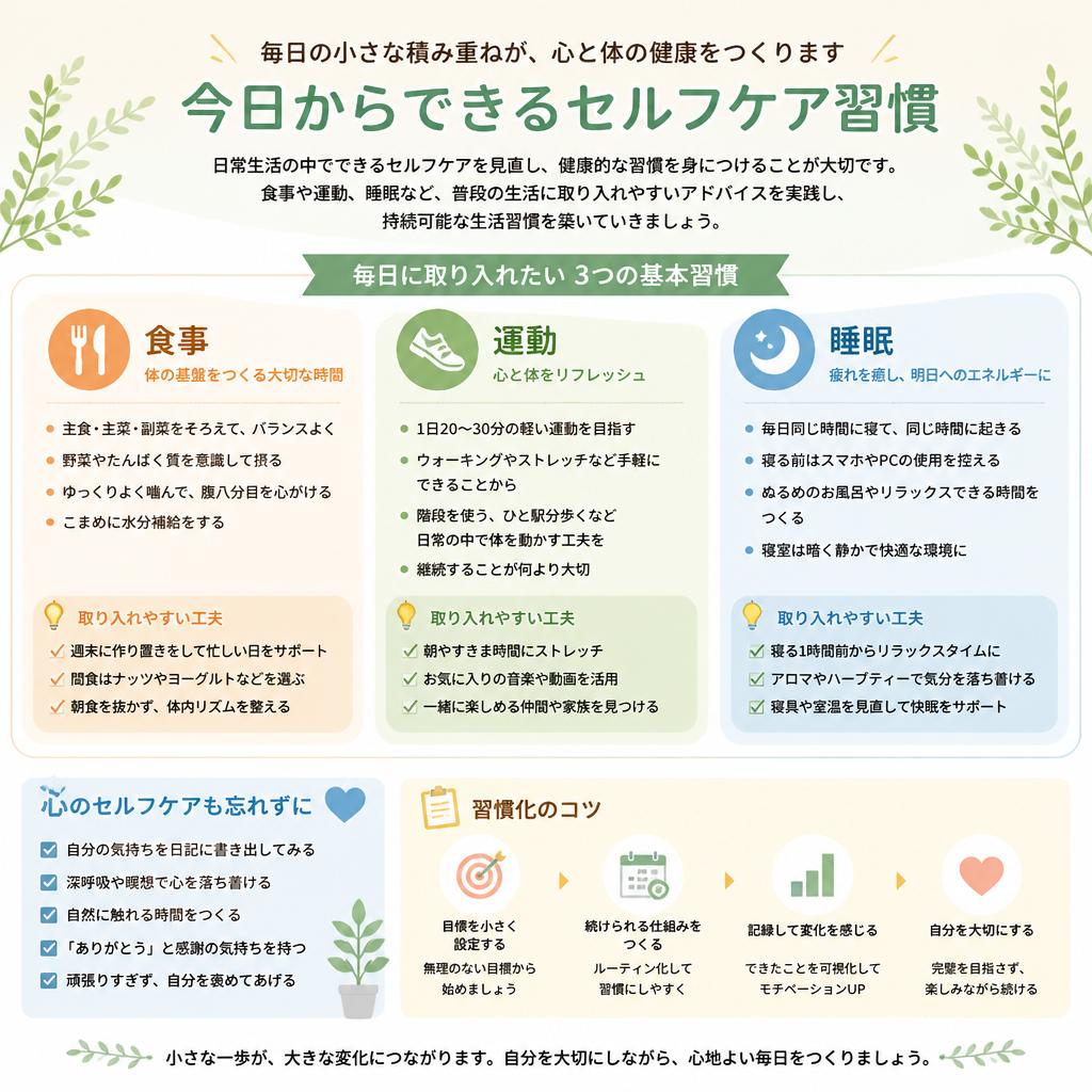 生活習慣の見直しで変わる未来