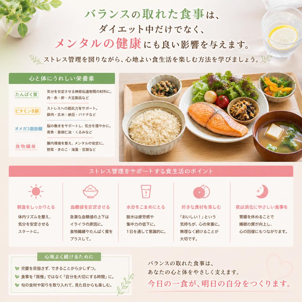 健康的な食事で心と体をサポート