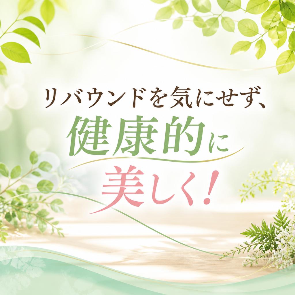 リバウンドを気にせず、健康的に美しく！