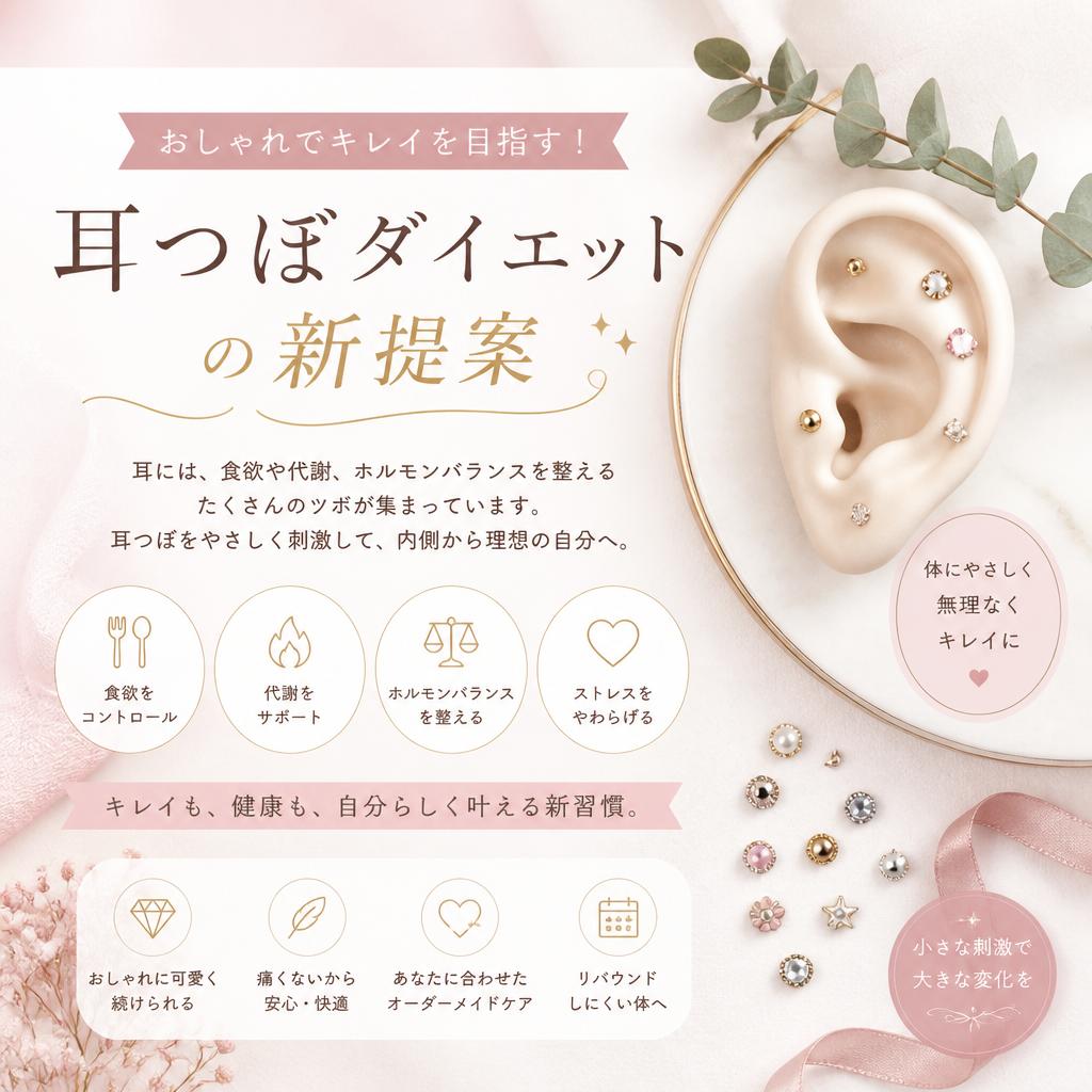おしゃれでキレイを目指す！耳つぼダイエットの新提案