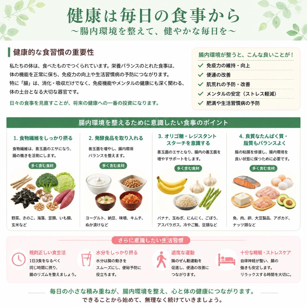 食習慣と腸内環境の関係