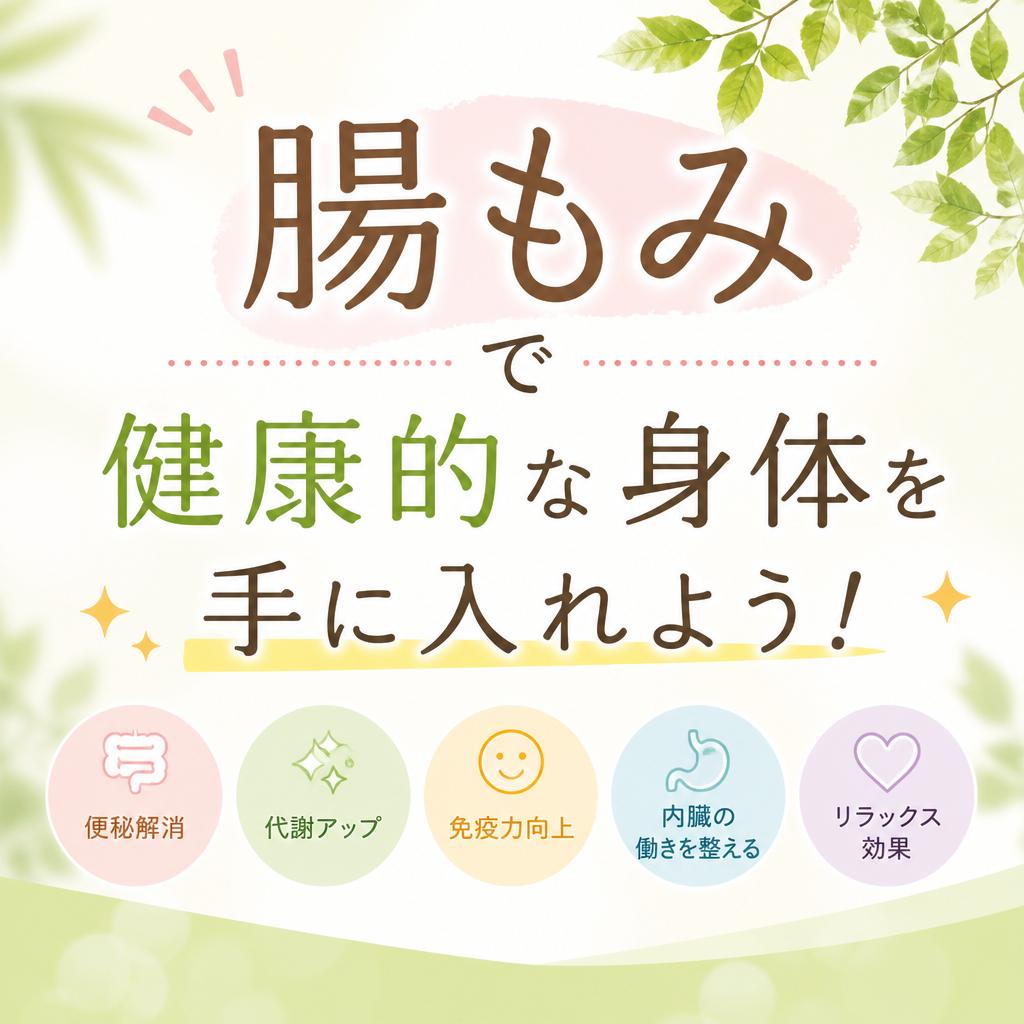 腸もみで健康的な身体を手に入れよう！