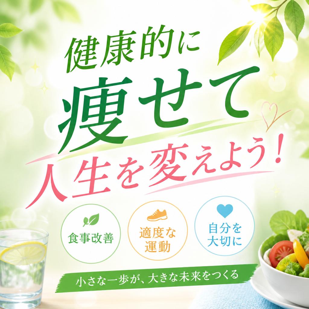 健康的に痩せて人生を変えよう！