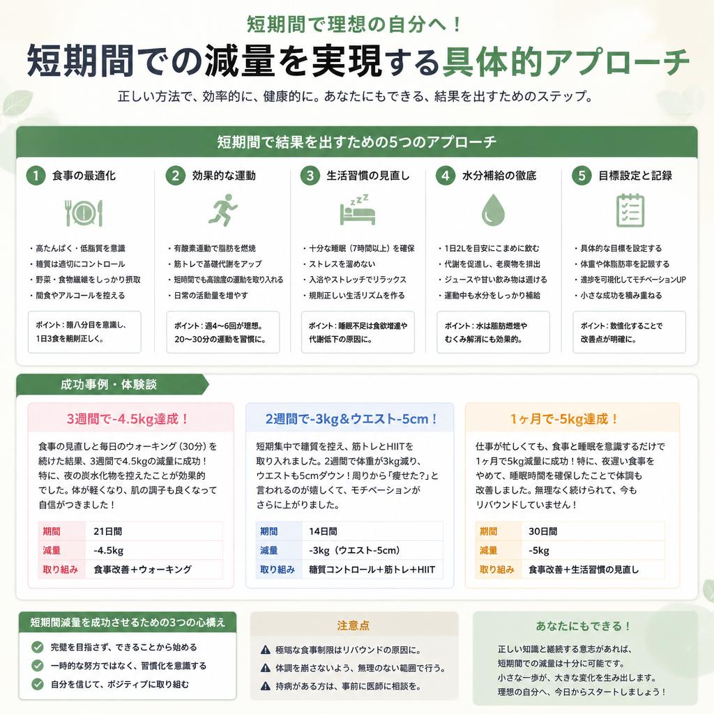 3. 短期間で効果を実感!