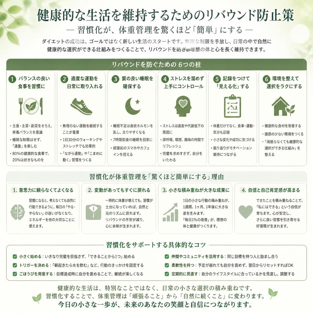 4. リバウンド防止の秘訣